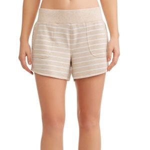 Tan striped shorts